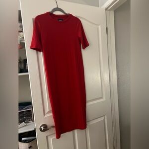 ZARA red straight dress t shirt